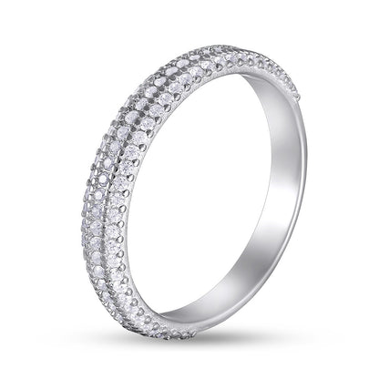 Cubic Zirconia Ring | Slim | Sterling Silver