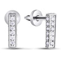 Cubic Zirconia Earrings | Minimalist | Sterling Silver