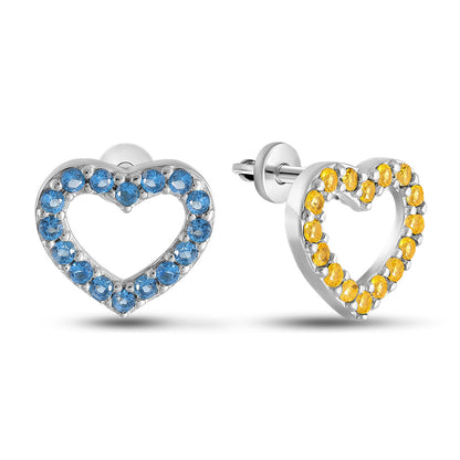 Cubic Zirconia Stud Earrings | Sky Minimalist | Sterling Silver