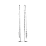 Pendientes de moissanita para mujer | Plata de ley 925 con baño de oro de 18 quilates | Diseño conmovedor