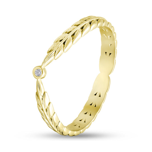 14K Gold Plated Ring | Everyday Elegant | Sterling Silver