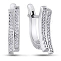 Cubic Zirconia Earrings | Classic | Sterling Silver