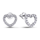 925 Silver Earrings with Sparkling White CZ 2125/1E