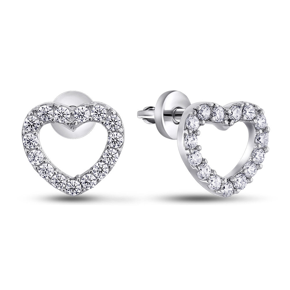 Cubic Zirconia Earrings | Sparkling Elegant | Sterling Silver