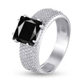 Cubic Zirconia Ring | Modern Stacking | Sterling Silver