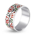 Enamel Ring | Minimalist | Sterling Silver