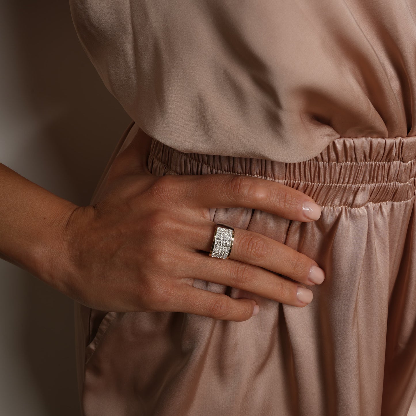 Two-Tone Ring | Stackable | Sterling Silver