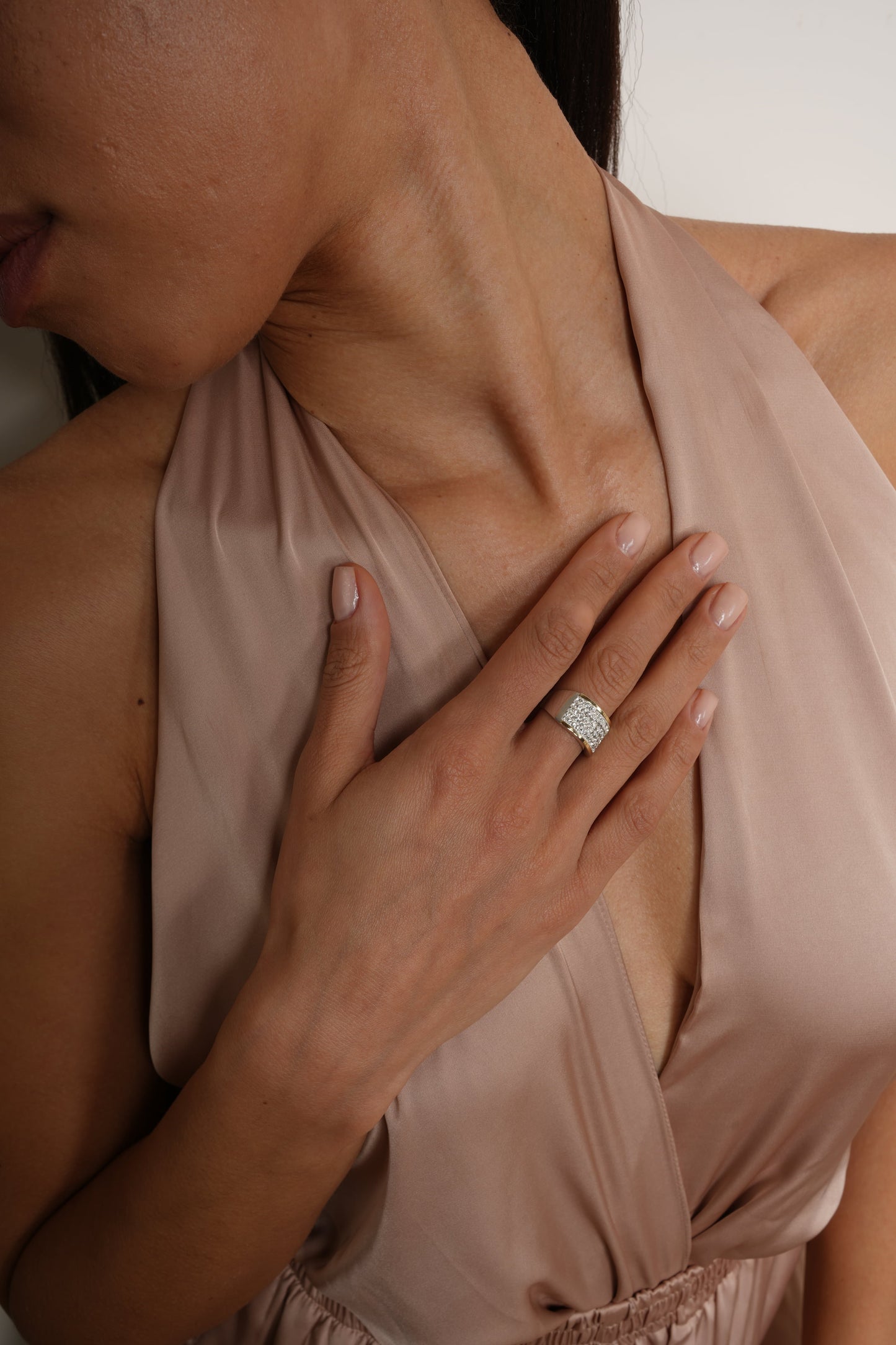 Two-Tone Ring | Stackable | Sterling Silver