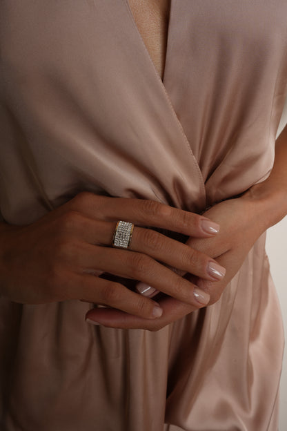 Two-Tone Ring | Stackable | Sterling Silver