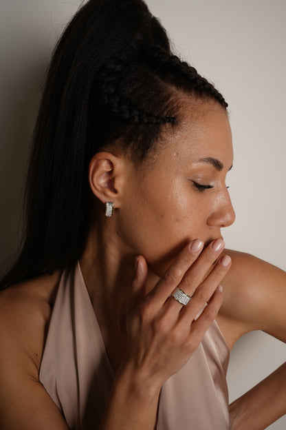 Two-Tone Ring | Stackable | Sterling Silver
