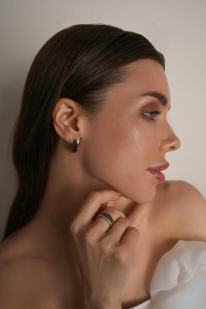 14K Gold Plated Earrings | Carolina | Sterling Silver