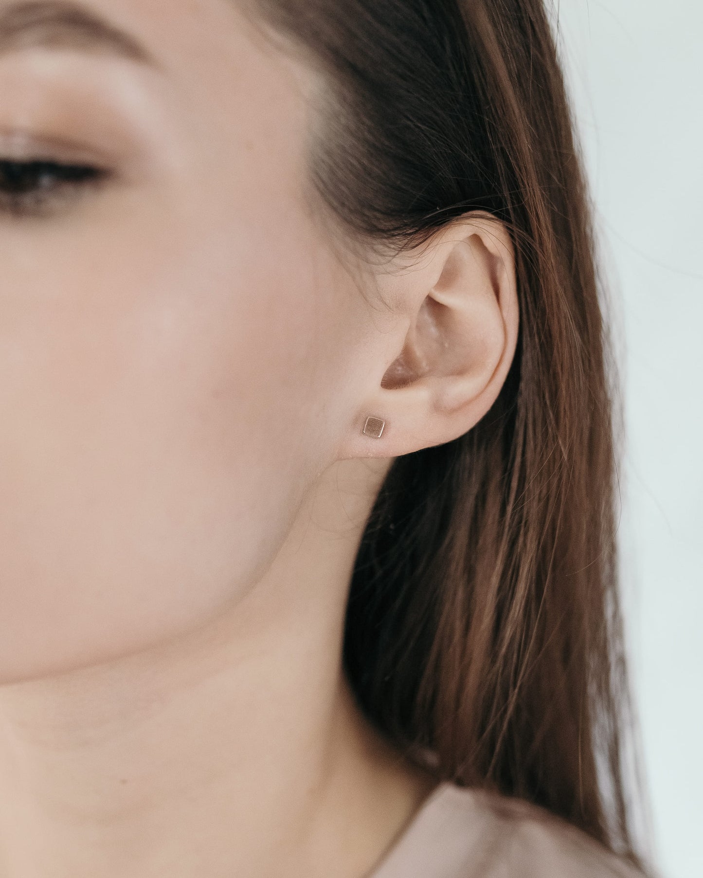 14K Gold Plated Stud Earrings | Minimalist | Sterling Silver