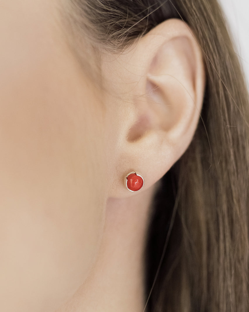 Pendientes de moissanita para mujer | Plata de ley 925 con baño de oro de 18 quilates | Diseño conmovedor
