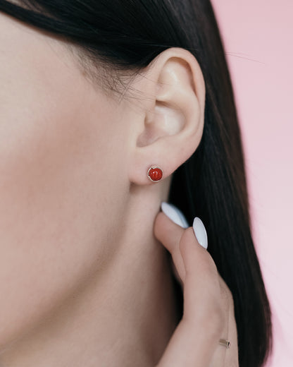 Pendientes de moissanita para mujer | Plata de ley 925 con baño de oro de 18 quilates | Diseño conmovedor