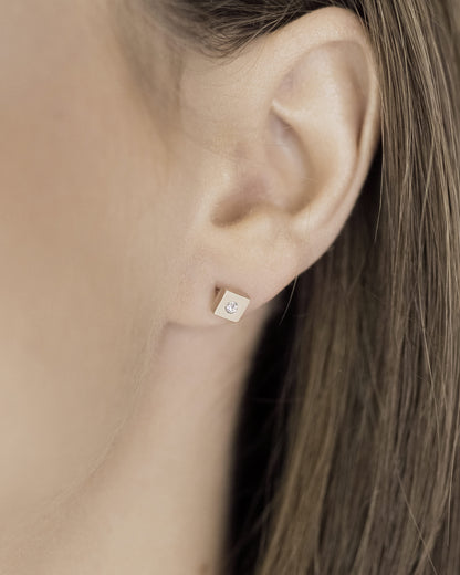 14K Gold Plated Stud Earrings | Sterling Silver