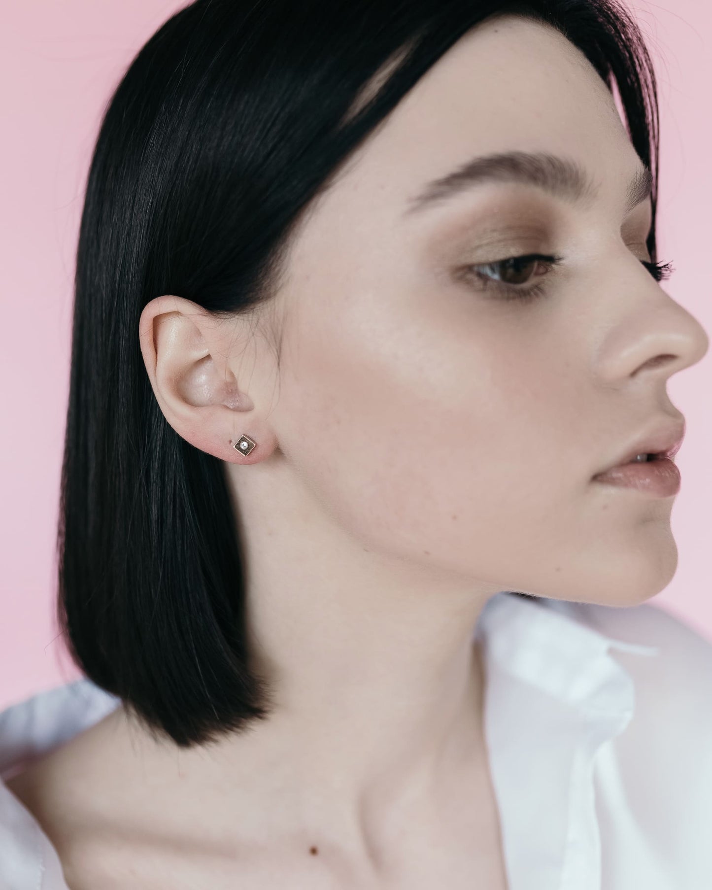 14K Gold Plated Stud Earrings | Sterling Silver
