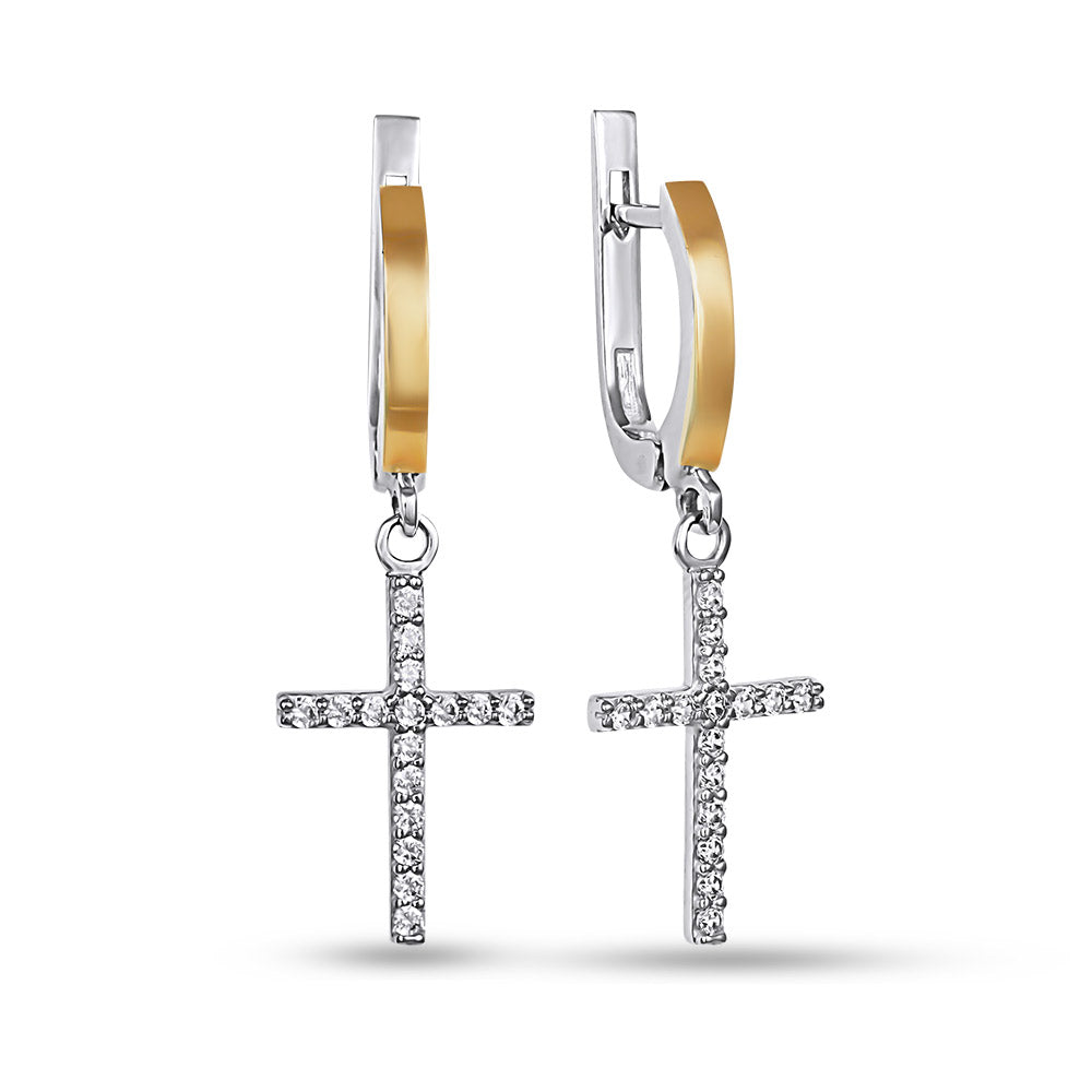 14K Gold Plated Stud Earrings | Sterling Silver