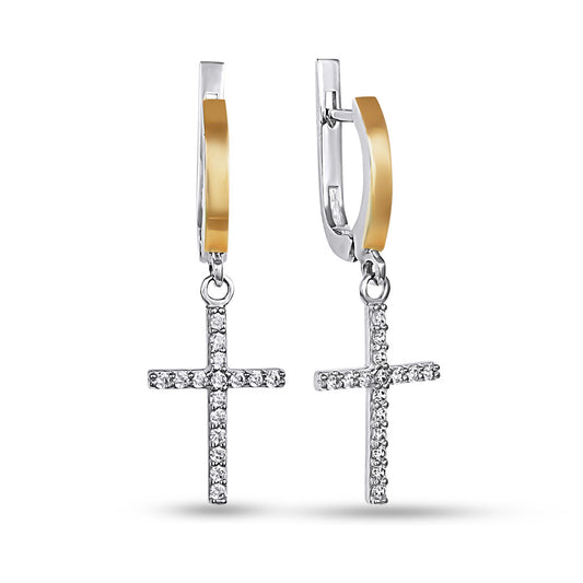 14K Gold Plated Stud Earrings | Sterling Silver