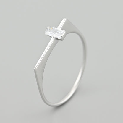 Cubic Zirconia Ring | Sterling Silver