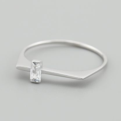 Cubic Zirconia Ring | Sterling Silver