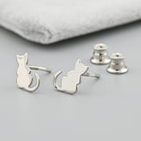 Pendientes de moissanita para mujer | Plata de ley 925 con baño de oro de 18 quilates | Diseño conmovedor