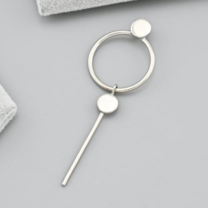 Pendientes de moissanita para mujer | Plata de ley 925 con baño de oro de 18 quilates | Diseño conmovedor