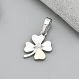 Elegant Pendant in Solid Gold over Sterling Silver 1376P