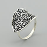 Sterling Silver Ring with Black Enamel 1384R