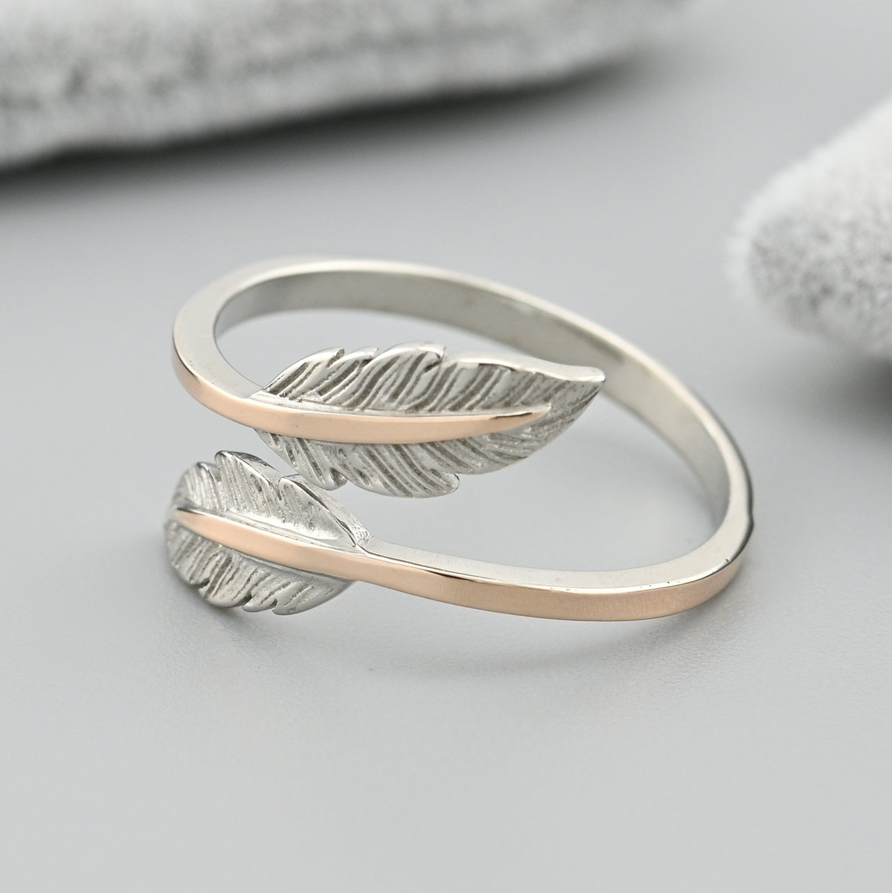 14K Gold Bonded Ring | Minimalist | Sterling Silver