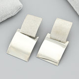 Pendientes de moissanita para mujer | Plata de ley 925 con baño de oro de 18 quilates | Diseño conmovedor