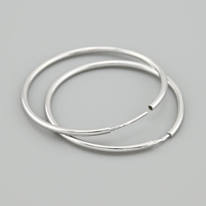Sterling Silver Hoop Earrings | Elegant