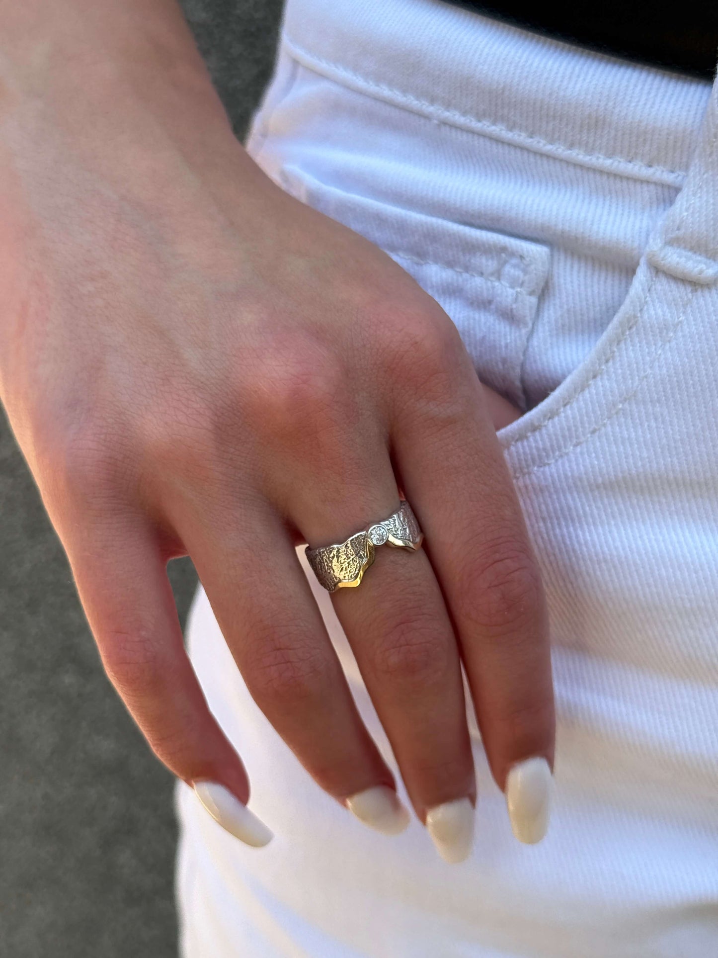 14K Gold Bonded Ring | Sterling Silver