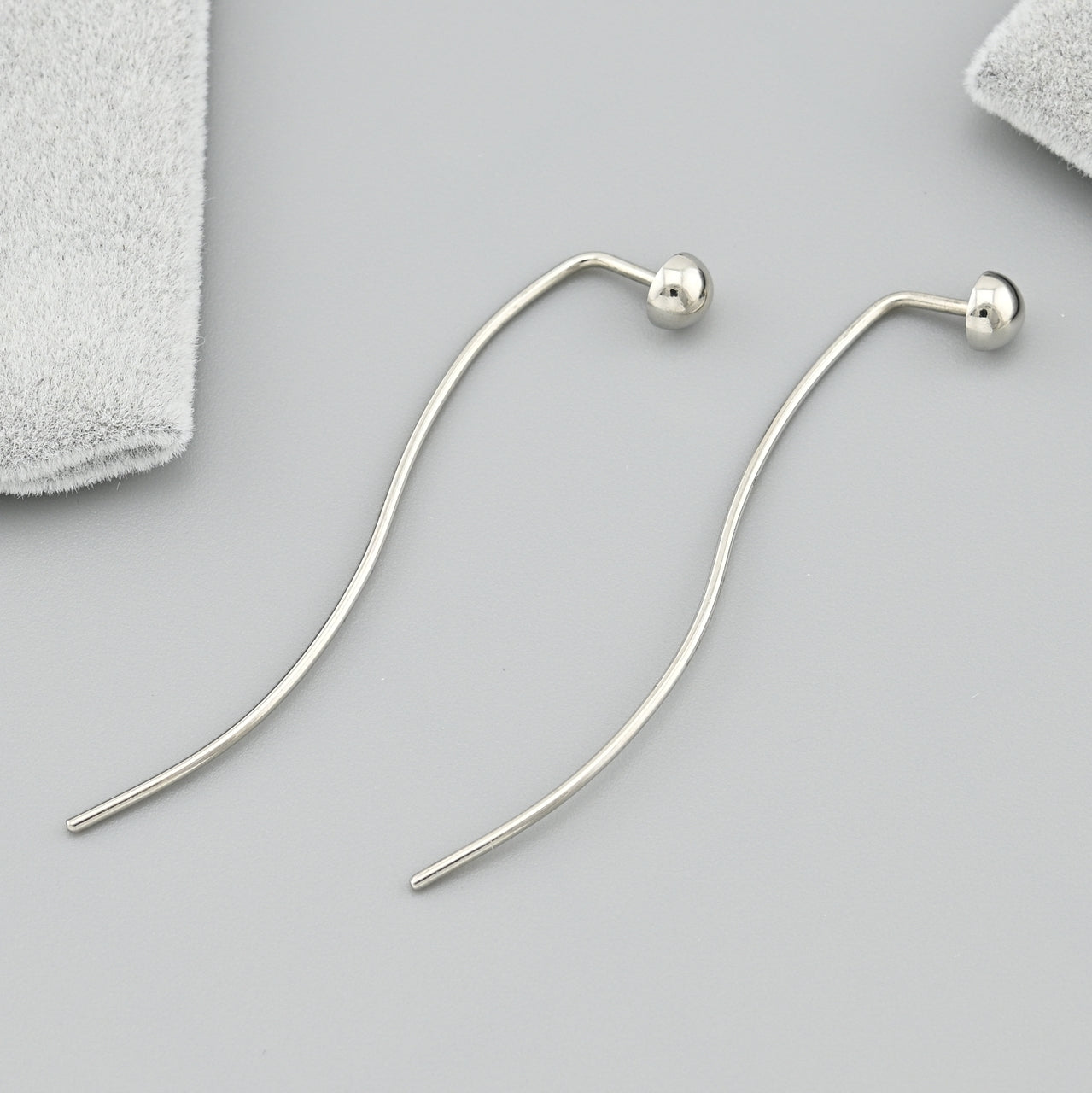 Sterling Silver Drop Earrings | Minimalist