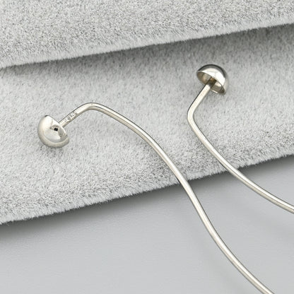Sterling Silver Drop Earrings | Minimalist