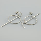 Pendientes de moissanita para mujer | Plata de ley 925 con baño de oro de 18 quilates | Diseño conmovedor