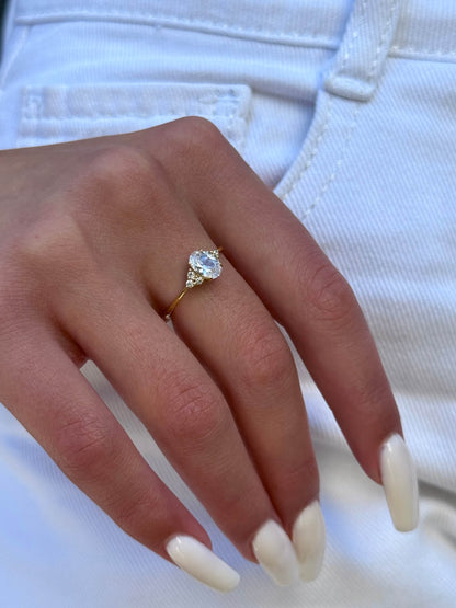 14K Gold Bonded Ring | Elegant | Sterling Silver