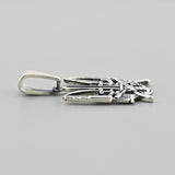Sleek Modern Ukrainian Trident and Sword Silver Pendant 925 1905P