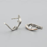 Pendientes de moissanita para mujer | Plata de ley 925 con baño de oro de 18 quilates | Diseño conmovedor
