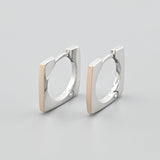 Pendientes de moissanita para mujer | Plata de ley 925 con baño de oro de 18 quilates | Diseño conmovedor