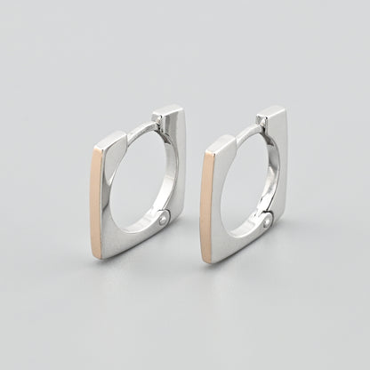Sterling Silver Earrings | Real Gold Overlay Refined