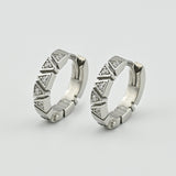 Pendientes de moissanita para mujer | Plata de ley 925 con baño de oro de 18 quilates | Diseño conmovedor