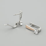 Pendientes de moissanita para mujer | Plata de ley 925 con baño de oro de 18 quilates | Diseño conmovedor
