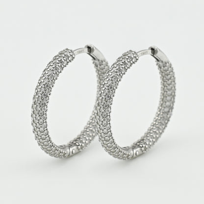 Cubic Zirconia Earrings | Elegant | Sterling Silver