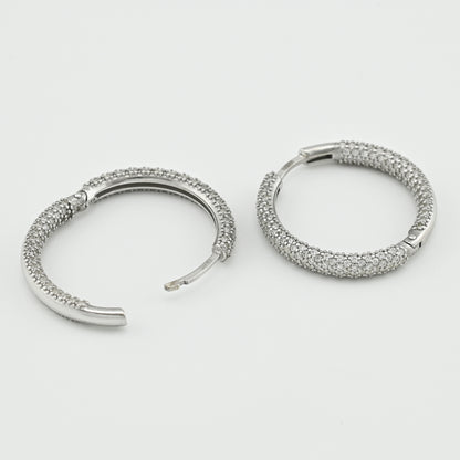 Cubic Zirconia Earrings | Elegant | Sterling Silver
