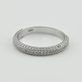Slim Sterling Silver Ring with White Cubic Zirconia 2038R