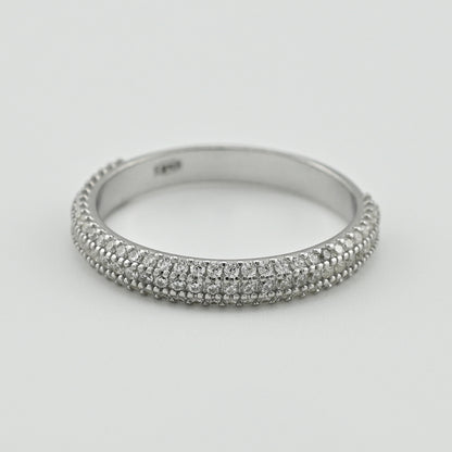 Cubic Zirconia Ring | Slim | Sterling Silver