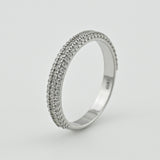 Slim Sterling Silver Ring with White Cubic Zirconia 2038R