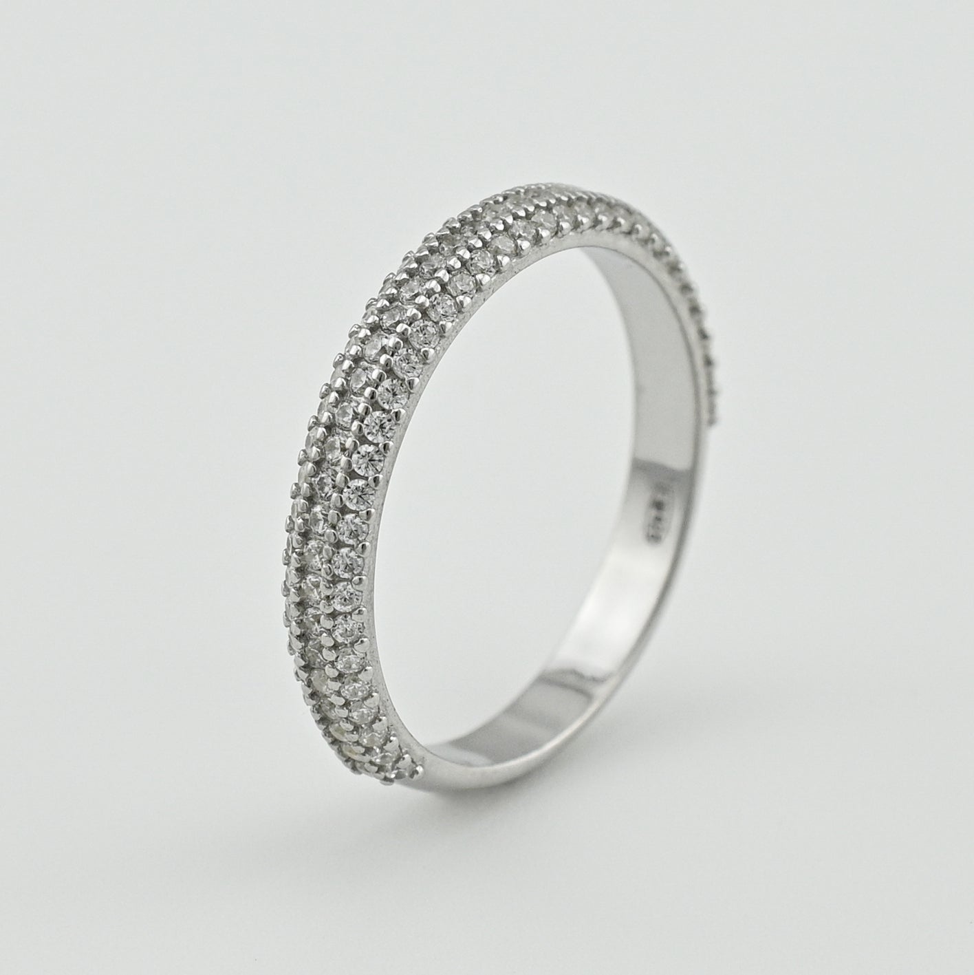 Cubic Zirconia Ring | Slim | Sterling Silver