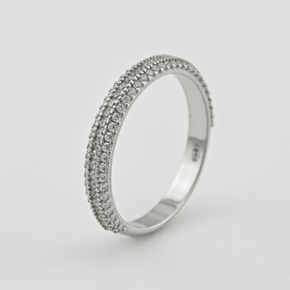 Cubic Zirconia Ring | Slim | Sterling Silver