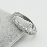 Slim Sterling Silver Ring with White Cubic Zirconia 2038R